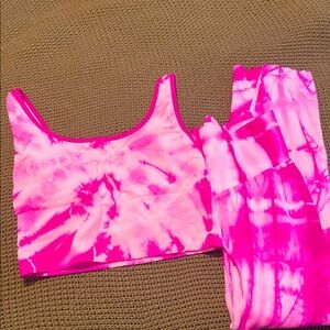 Pink Active yoga set